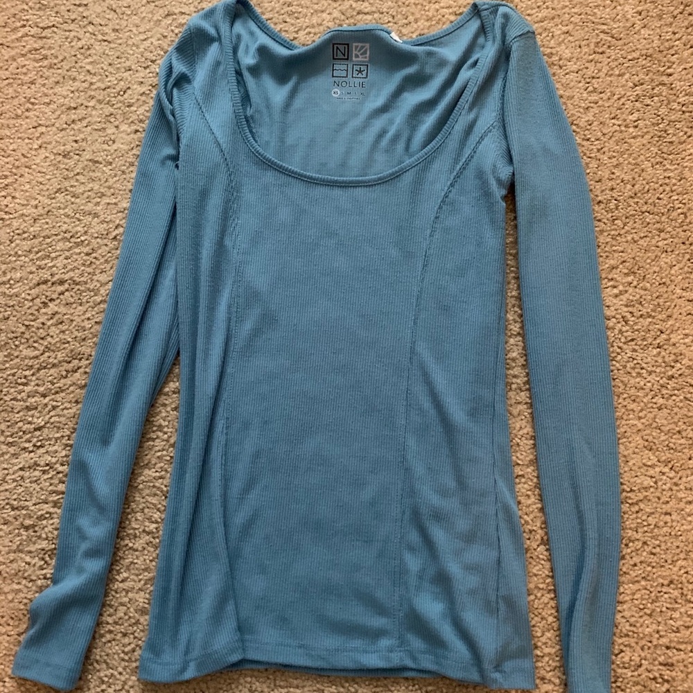 Pac Sun seafoam green long sleeve top size XS